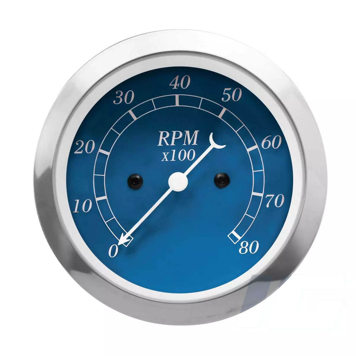 85mm Blue Face Red Needle - Tachometer For Vintage Car